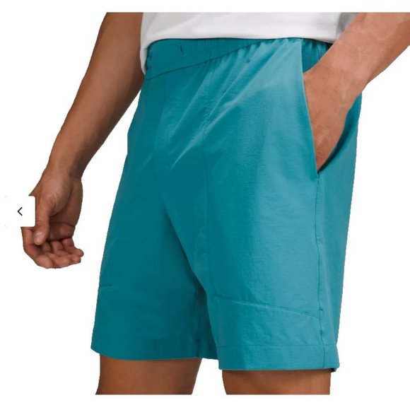 NWT Lululemon Bowline Short 8" Stretch Ripstop US Size L Crest‎ Blue - Picture 4 of 5